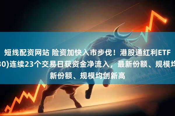 短线配资网站 险资加快入市步伐！港股通红利ETF(513530)连续23个交易日获资金净流入，最新份额、规模均创新高