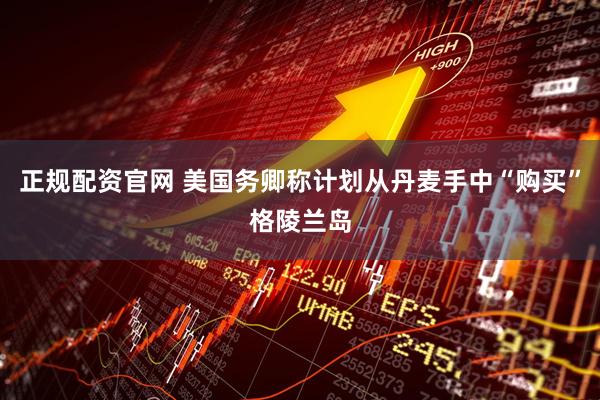 正规配资官网 美国务卿称计划从丹麦手中“购买”格陵兰岛